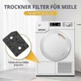 thumbnail image 2 of 4 Pieces Filter For Miele T1 Series Dryer 9164761 Replacement Part For Miele T1 Tumble Dryer Fine/coarse 207 X 157 X 30 M, 2 of 5