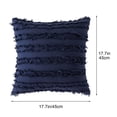 thumbnail image 3 of Pgyong Liquidation! Housse de Coussin Moderne à Franges - Housse de Coussin Unie pour Canapé, Lit, Chaise - Housse de Coussin Décorative - 18x18 Pouces Carrée, 3 of 5