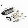 thumbnail image 2 of Slip-On Full System Durble Motorcycle Exhaust Pipe Front Link Pipe Accessories For Yamaha NVX V2 Nvx155 V2, 2 of 4