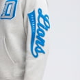 thumbnail image 7 of Fanatics Heather Gray Detroit Lions IconicFleece Letterman Hoodie, 7 of 7