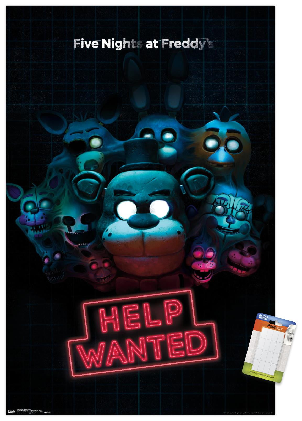 Five Nights at Freddy's HD Print Anime Wall Poster Scroll Room Decor 