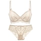 thumbnail image 1 of Gibobby Conjunto de lencería Sexy Conjunto de lencería para mujer Conjunto de sujetador de encaje de color floral sexy(Blanco, 85D), 1 of 4