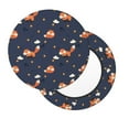 thumbnail image 2 of KLL Cartoon Fox Round Bar Chair Cushion Cover 14 inch ,Bar Stool Protector with Elastic, Soft Washable, 2 of 6