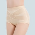 thumbnail image 3 of Women High Waist Cotton Underwear Seamless Tummy Control Shapewear Panties Stretch Full Coverage Postpartum Briefs, 3 of 8