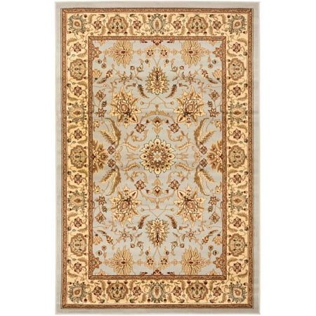 SAFAVIEH Lyndhurst Emma Traditional Area Rug  Grey/Beige  6  x 9 Lyndhurst Rug Collection. Luxurious EZ Care Area Rugs. The Lyndhurst Collection features luxurious  easy care  easy-maintenance area rugs made to add long lasting charm and decorative beauty even in the busiest  high traffic areas of the home. Hand tufted using a blend of soft yet durable synthetic yarns styled in traditional Persian florals  interwoven vines and intricate latticework. Use the Lyndhurst rugs in your home for an elegant and transitional upgrade.