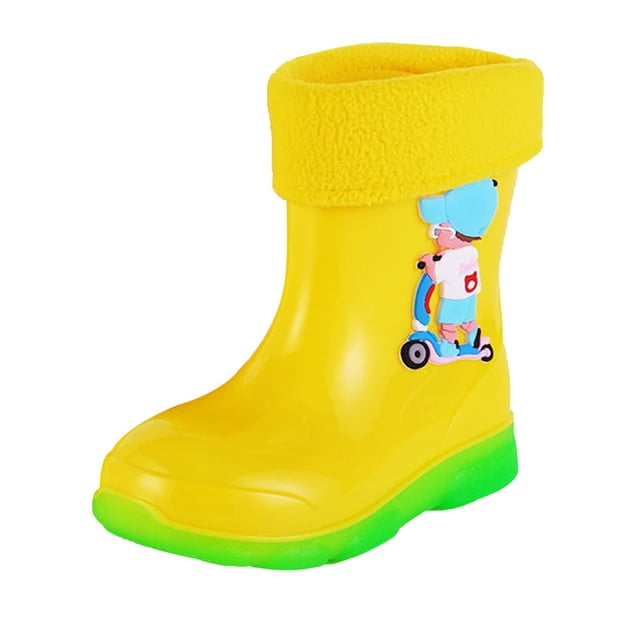 NOKIO Dinosaur Patterned Rain Boots 𝗪aterproof Rubber Non-Slip Comfortable Footwear for Toddler Outdoor Adventures