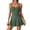 Military Green, variant on Women'S Crossover Ruched Skirt One Piece Swimdress Swimsuit Bathing Suit Black S