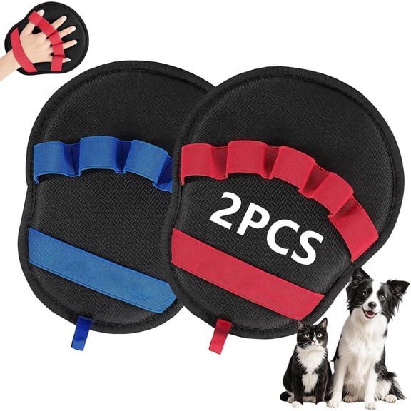 Greenpod Pet Hair Removal Glove - Electrostatic Mitt for Dogs & Cats, Reusable Grooming Gloves - Dog Hair Remover Tool with 5-Finger Design for Couch, Carpet, Furniture, Laundry & Clothing