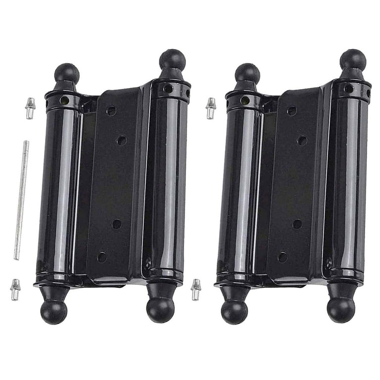 Double Action Inset Black Self-Closing Hinge (1-Pair) Double Action Inset Black Self-Closing Hinge (1-Pair)