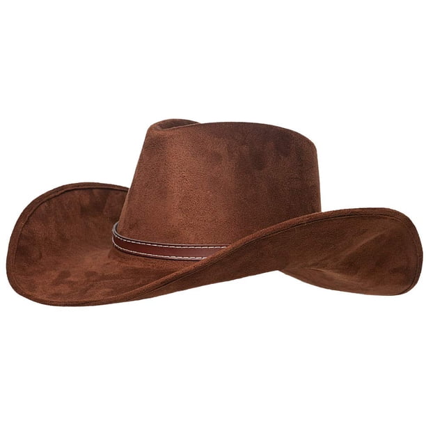 Disfraz de vaquero con capucha, unisex, para adulto, color marrón