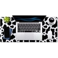 thumbnail image 4 of White Black Cow Pattern Desk Pad, Personalized Desk Mat, Cow Print Desk Mat, Cute Desk Pad, Extended Gaming Mouse Pad (35.5x15.7 in), Large Non-Slip Rubber Base Mousepad with Stitched Edges, 4 of 6