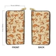 thumbnail image 3 of WIRESTER Casual Shopping Party Novelty Purse Fashion PU Leather Clutch Purse for Women Girls - Orange Tabby Cat Funny Playful Postures, 3 of 7