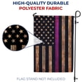 thumbnail image 4 of America Forever Thin Pink Line American Flag 12.5 x 18 Inch Double Sided Outdoor Yard Decorative Breast Cancer Awareness Garden Flag, Made in the USA, 4 of 5