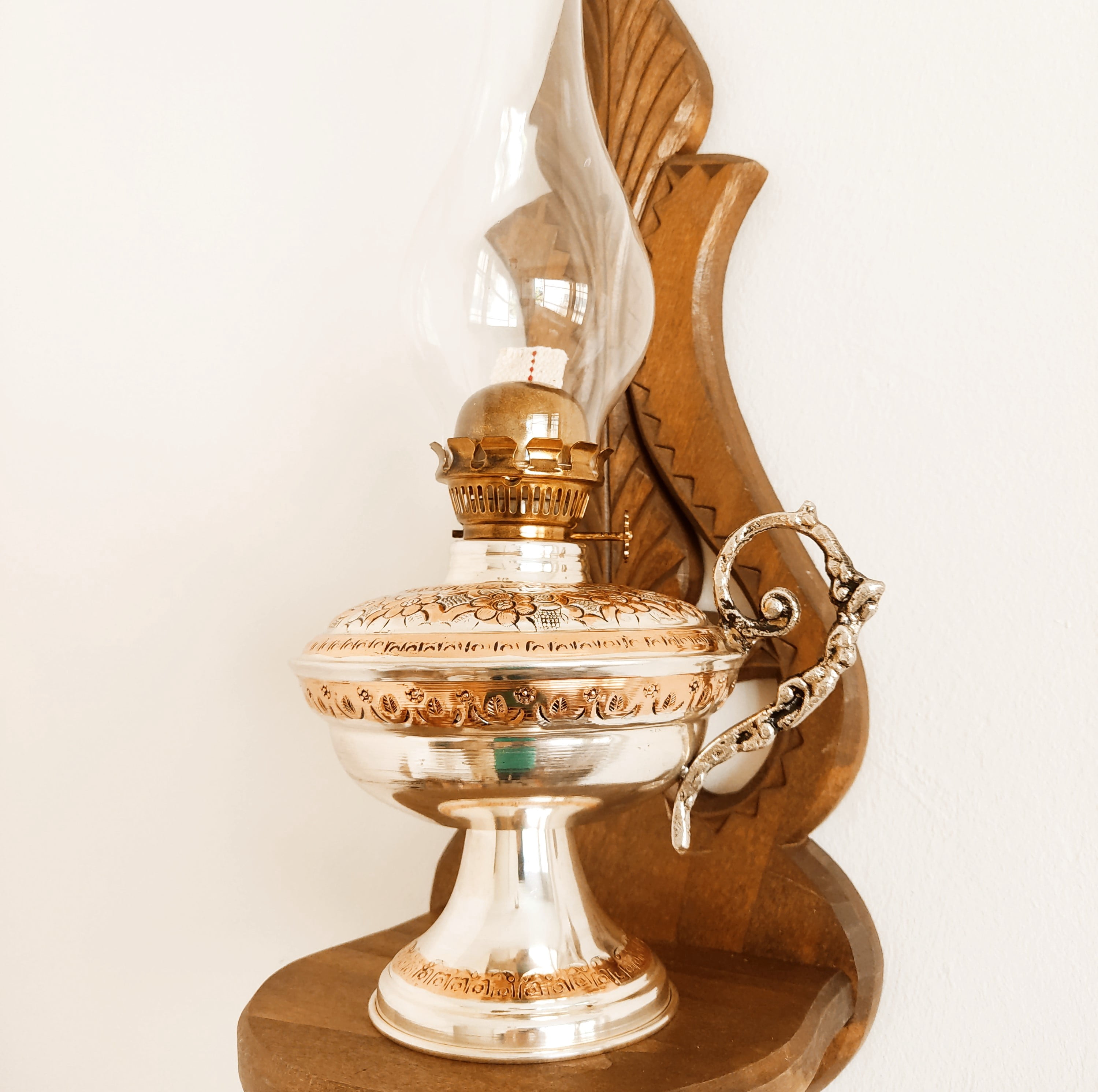 Kerosene Lamp, Handmade Vintage Oil Lamp, Oil Lamp, Copper Oil Lamp, Copper Oil Lamp