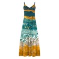 thumbnail image 5 of LSLJS Mode Women Summer Décontractée Solide V-Neck Camis Sleeveless Long Dress, Robe d'Été Summer Beach Dresses, 5 of 5