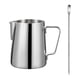 thumbnail image 2 of Jarra para espumar leche Macarena para espresso 350ml Plata, 2 of 8