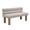 Light Gray Boucle, variant on GZXS 51.77 Inch Dining Bench with Backrest, Upholstered Chenille Bench with Padded Seat and Rubber Wood Legs for Kitchen, Dining Room, Entryway or Living Room, Yellow