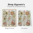 thumbnail image 5 of PixonSign Adhesive Canvas Print Wall Art Set - Floral Botanical Flower Pattern Poster Art - Set of 3 Elegant Multicolor Wildflowers Illustration Prints Wall Décor for Office - 12"x16"x3 Unframed, 5 of 5