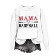 thumbnail image 4 of Uootdi Hauts Boho pour Femmes Col Ras du Cou Maman Imprimé Baseball Sports Rassemblements Tenue Quotidienne Chandails Douillets Chandails Cardigans Cadeau, 4 of 5