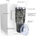 thumbnail image 4 of Fishing Tumbler 40 oz Tumbler with Handle and Straw Lid Leak Proof | Fishing Gifts for Men Father''s Day Birthday Gifts for Men Dad Husband | Stainless Steel Cup Dishwasher Safe, 4 of 5