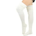 Teehee Women's Extra Long Fashion Thigh High Socks Over the Knee High