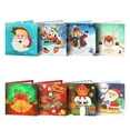 thumbnail image 3 of Juego de tarjetas de felicitación de dibujo de diamantes DIY, regalos de Navidad, 8 piezas, crear artesanía impresionante con diamantes de resina brillantes, 3 of 3