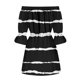 thumbnail image 3 of WILLBEST Vestidos para Mujer Verano Vestidos de Verano para Mujer Playa Sexy Hombros Descubiertos Túnica Casual Suelto Ajuste Manga Mini Vestido Floral Extra Grande, 3 of 3