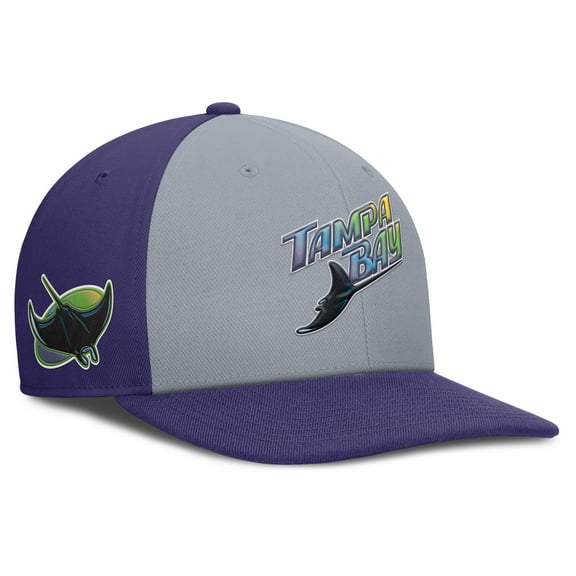 Men's Nike Gray/Purple Tampa Bay Rays Pro Performance Snapback Hat