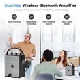 thumbnail image 3 of Amplificador de voz SANMIC S98Plus 50W Bluetooth con dos micrófonos, 3 of 9