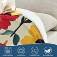 thumbnail image 4 of Yayeee Throw Blanket for Couch Soft Warm 50" x 60" Sofa Chair Bed Decoration, Colorful Flowers, 4 of 7