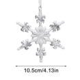 thumbnail image 2 of Elegant Snowflake Christmas Tree Hanging Ornament 10cm Design with Sticky Powder Finish for Festive Holiday Decorations, 2 of 3