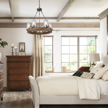 Lnc Wood Farmhouse Chandeliers For Dining Rooms Rustic