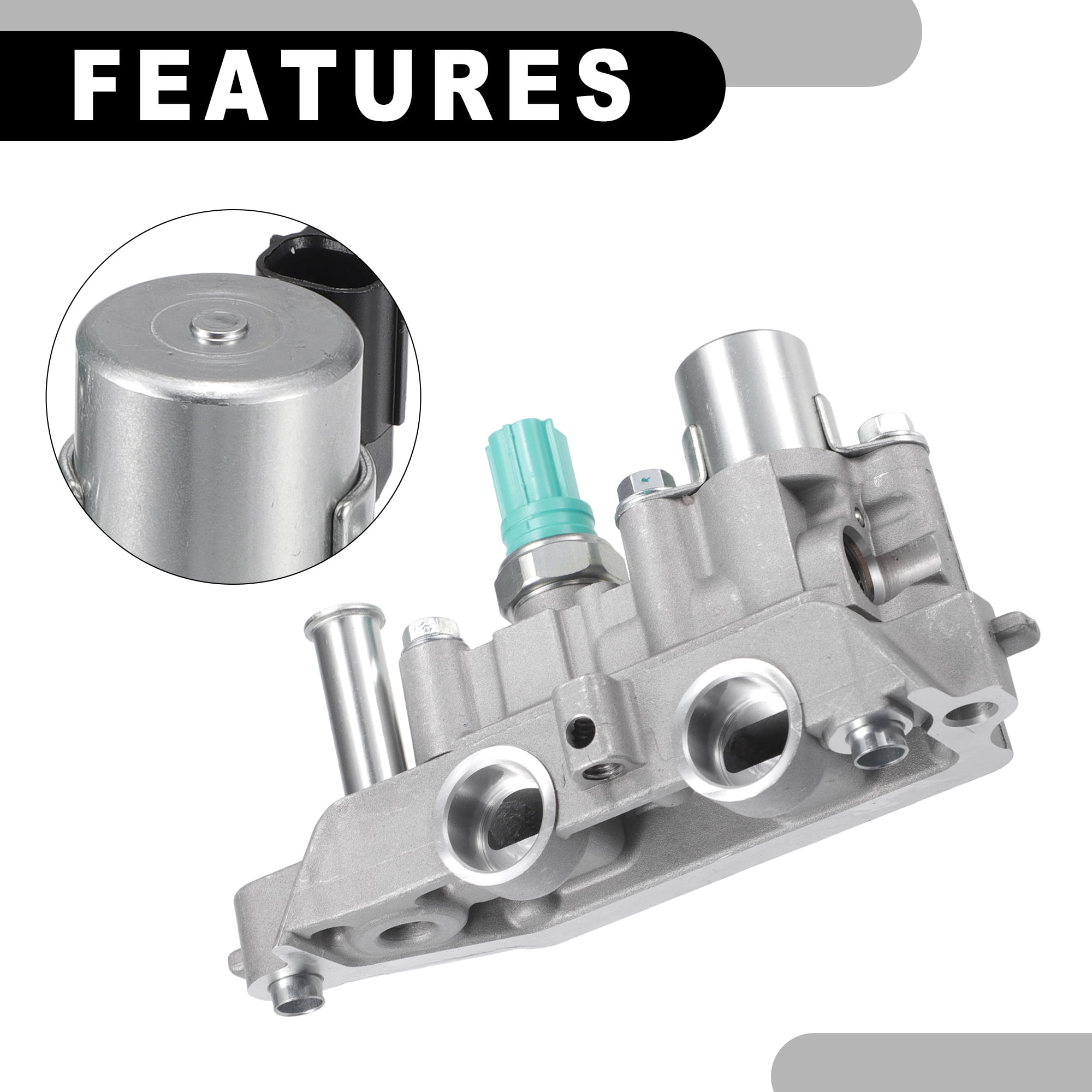 Unique Bargains Engine Variable Valve Timing VVT Solenoid - for Acura MDX 2017-2020 Metal Silver Tone - 1 Pc