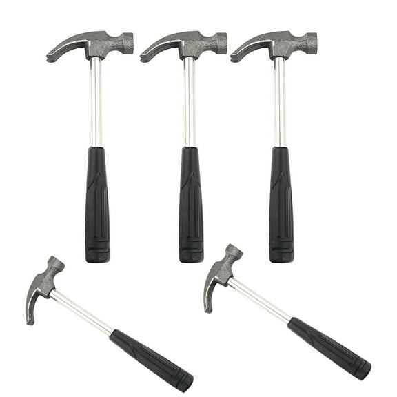 LITINKIMI 5-Pack Mini Hammer Set with Rubber Handle, Non- Grip, Shock Absorber for Home, Carpet, Wall Nail Removal
