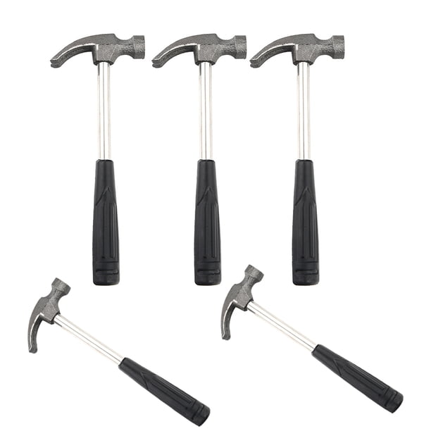 5 mini martillos de garra para clavos sin costura, ideales para el hogar.