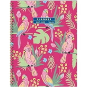 TF PUBLISHING July 2024 - June 2025 Pretty Parrot Large Weekly Monthly Planner | 12 Month Academic Year Planner | 9 x 11