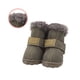 thumbnail image 2 of Greeniant TureClos, 4 Uds., zapatos para perros, botas de nieve impermeables de lana difusa cálida, calzado de invierno para mascotas de cuero PU Ropa para mascotas gris Tipo 1 Greeniant PT000057-26B, 2 of 6