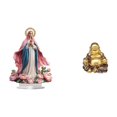 thumbnail image 1 of Escultura de la escena de la Natividad,Adorno acrílico 2D de pie,Estatua de Buda,Estatuas de Buda Bodhisattva para la meditación,Figuras de esculturas budistas para decoración del hogar y, 1 of 8