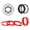 22T, variant on BQBQERT Freewheels Replacement Single Speed Flywheel High Strength Flywheel Sprocket Part for Fixed Gear Bike Enduring