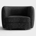 thumbnail image 2 of Furniture of America Sonya Tuxedo Indoor Boucle Fabric Armchairs & Accent Chairs, Black, 2 of 12