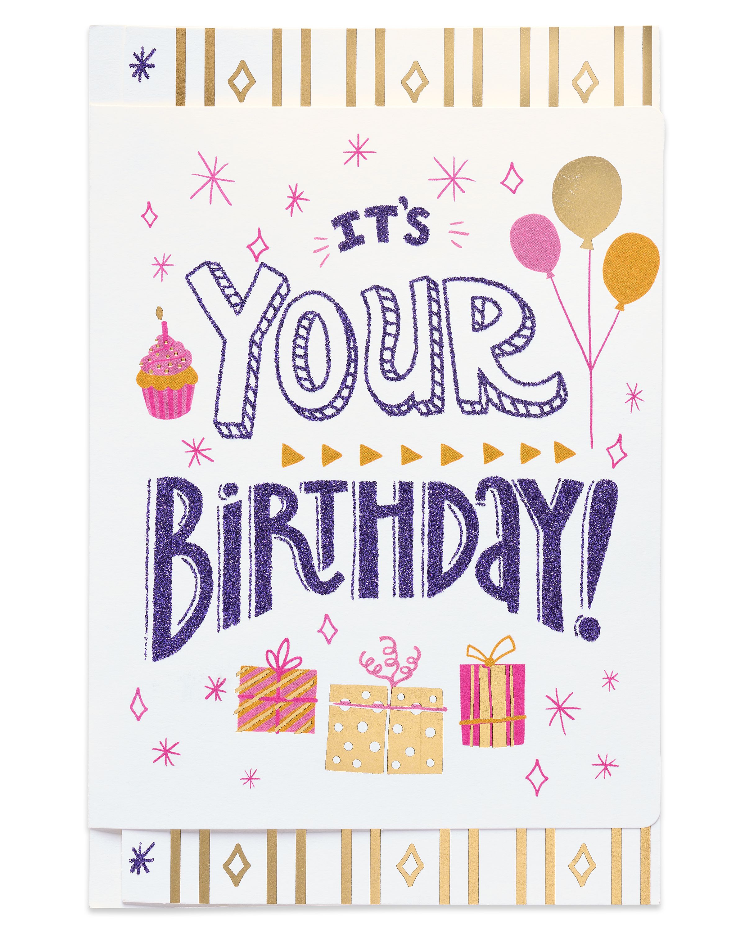 American Greetings Awesome Birthday Card for Girl with Glitter ...