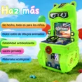thumbnail image 3 of Máquina Recreativa Infantil, Cabina que Funciona con Monedas, Simulador de Conducción, 126 × 64,6 × 56,6 cm (Verde), 3 of 5