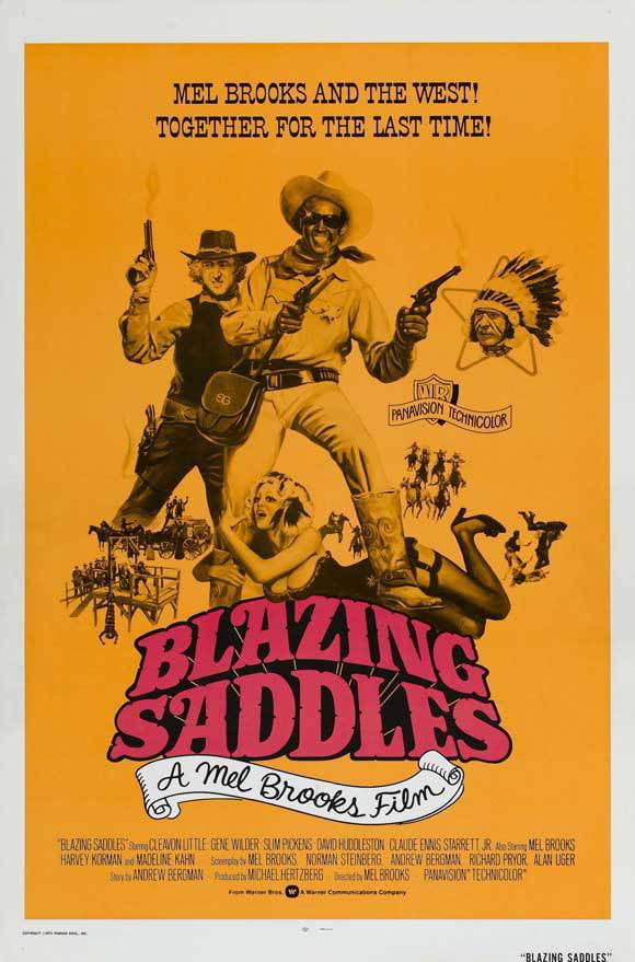 Image result for blazing saddles poster