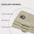 thumbnail image 3 of Deconovo Short Blackout Curtains for Kitchen Windows, Grommet Thermal Insulated Curtains (Beige, 42"x45", 2 Panels), 3 of 11