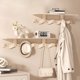 thumbnail image 1 of Perchero de pared para abrigos | Percha universal de aleación para porche, cocina, baño, dormitorio | Opciones de 5/6 ganchos | Organizador metálico resistente | Blanco | 2 piezas | Solución de, 1 of 6