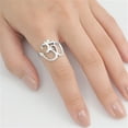 thumbnail image 4 of Women's Om Sign Symbol Open Ring .925 Sterling Silver Band Jewelry Female Male Unisex Size 11, 4 of 4