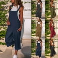 thumbnail image 3 of Combinaison de Sport Décontractée pour Femmes en Lin et Coton avec Poches Taille Mi-Haute Printemps Été, 3 of 9