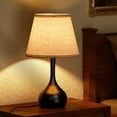 thumbnail image 6 of ONEWISH 17.32" Touch Bedside Lamp for Bedroom 3-Way Dimmable Table Lamps for Living Room Small Nightstand Lamps with Free 2700K LED Bulbs, 6 of 7