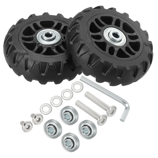 Unique Bargains Replacement Luggage Suitcase Wheels, 80mmx24mm 360 Swivel Caster Wheels
