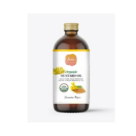 Mustard Oil- USDA Organic Extra VIrgin Unrefined Indian Mustard Oil